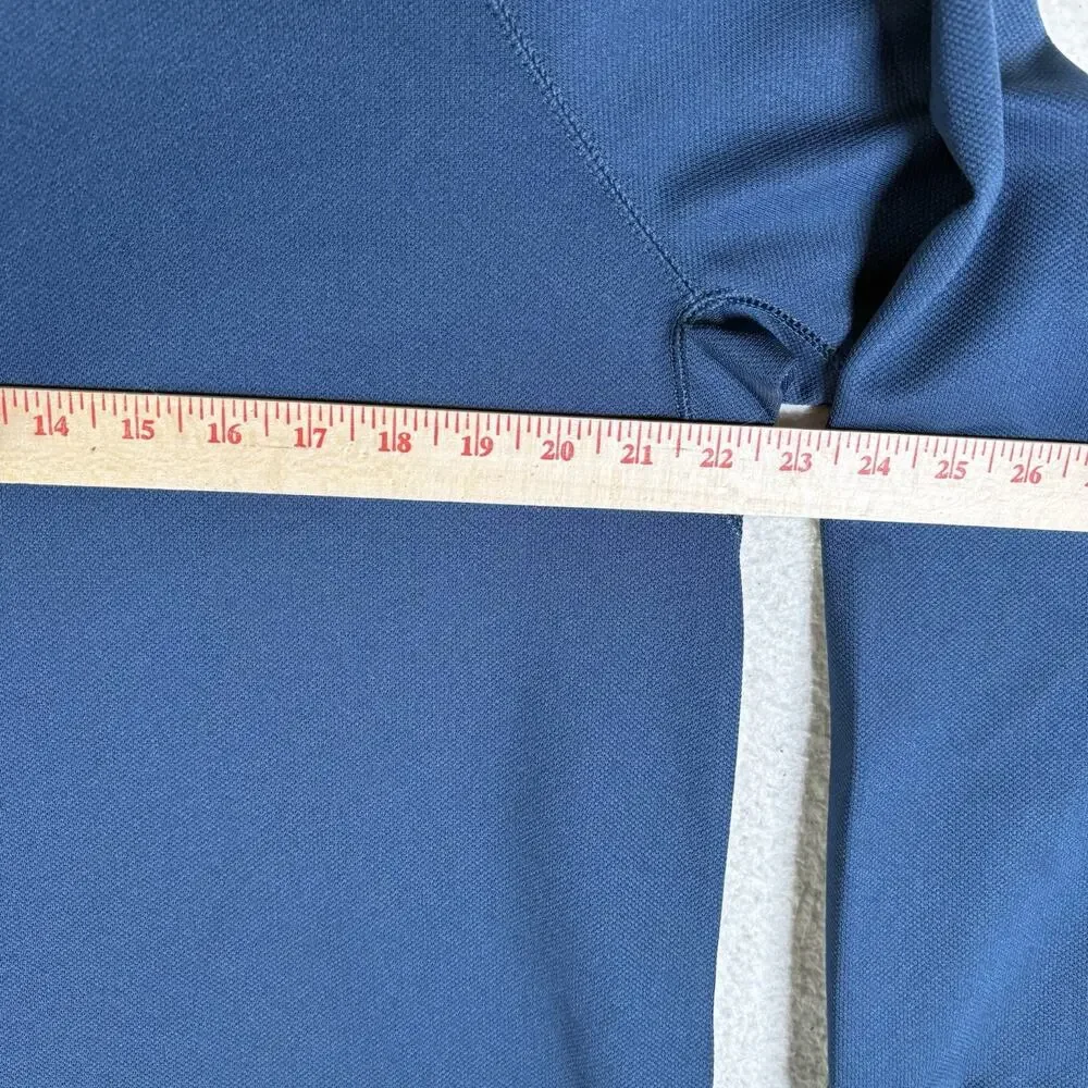 Bonobos Golf 1/4 Zip Pullover Mens Medium Blue Slim Fit Performance Stretch